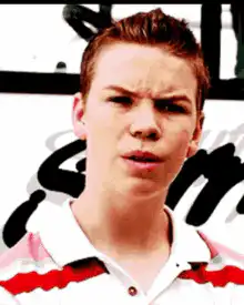 Will Poulter confused face