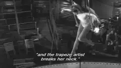 trapeze artist breaks her neck