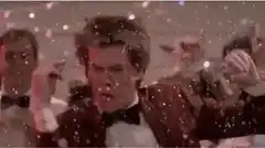 Kevin Bacon dancing in snow