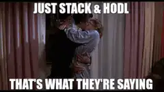 Just Stack and HODL That's What They're Saying