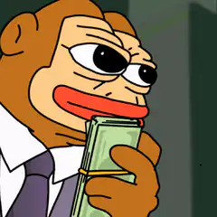Pepe holding money