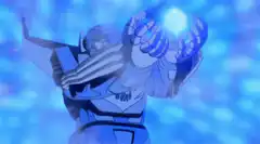 Megatron charging blue energy ball