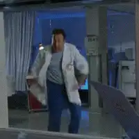 Dr. Hibbert dancing in the hospital