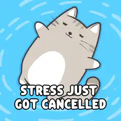 Stress Just Got Cancelled Cat