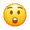 Surprised emoji face changing expressions