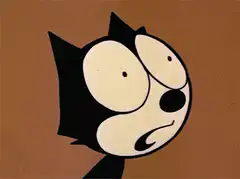 Felix the Cat dizzy eyes