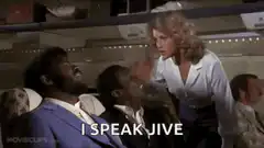 I Speak Jive airplane scene