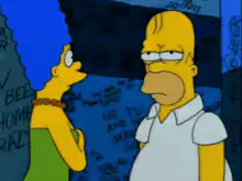 Homer Simpson goes crazy