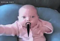 Baby with a goatee