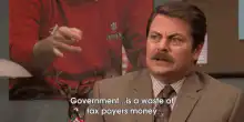 Ron Swanson government waste