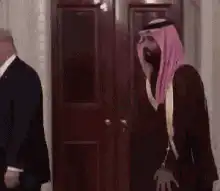 Donald Trump and Mohammed bin Salman handshake