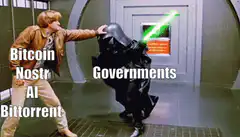 Luke Skywalker Force Pushes Darth Vader