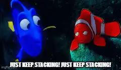 Dory and Nemo Just Keep Stacking