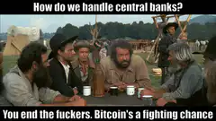 Django Unchained central banks bitcoin meme
