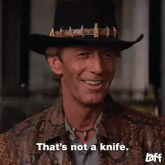 That's not a knife That's a knife