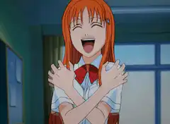 Kaori Miyazono laughing happily