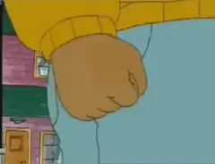 Arthur's fist shaking