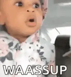 Baby WAASSUP face