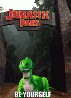 Rexy Jurassic Park Be Yourself