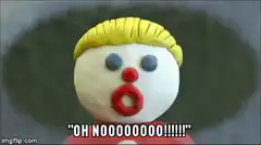 Claymation Face Shocked