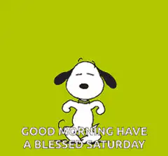 Snoopy dancing good morning