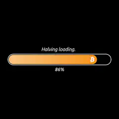 Bitcoin halving loading bar