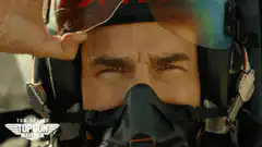 Tom Cruise squinting in Top Gun