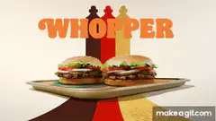 Whopper burgers multiplying on tray