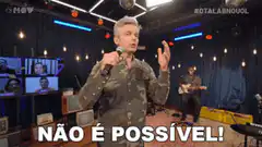 Man singing with disbelief