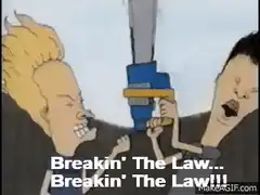 Beavis and Butt-Head with chainsaw