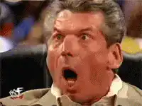 Vince McMahon shocked face
