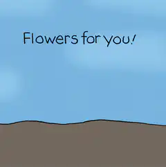 Flowers for you! cartoon animation