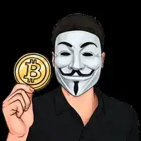Anonymous holding Bitcoin