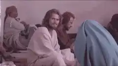 Jesus Christ Superstar Jesus winks and drinks
