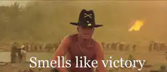 Smells like victory