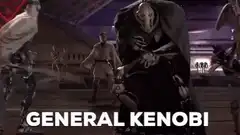 General Grievous dodging lightsabers