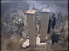 Aerial view of the Twin Towers