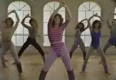 Jane Fonda 80s workout aerobics