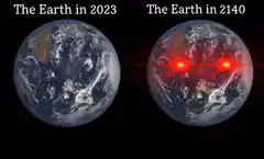 Earth in 2140 laser eyes