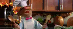 Chef Grouch dancing with spoons