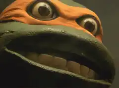Michelangelo wide-eyed stare