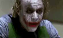 The Joker laughing maniacally