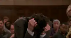 Jim Carrey screaming in court