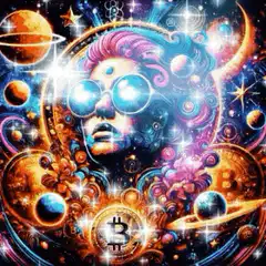 Psychedelic Bitcoin Space Art
