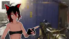 Anime girl pointing at shooter
