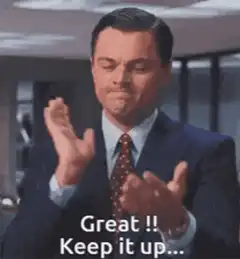 Leonardo DiCaprio sarcastic clapping