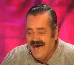 Joaquin Phoenix laughing