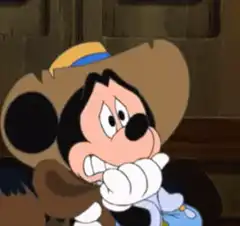 Mickey Mouse nervous cowboy
