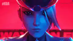 K/DA Ahri mask transformation