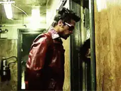 Joker and Harley Quinn in the mirror